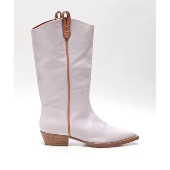 Free People! We The Free Montage Leather Tall Boots In Orchard Pale Purple NWOT! - Picture 3 of 9